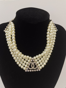 Chanel Crystals CC Pearls Necklaces
