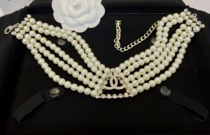 Chanel Crystals CC Pearls Necklaces