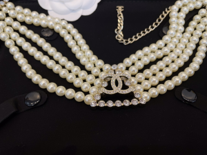 Chanel Crystals CC Pearls Necklaces
