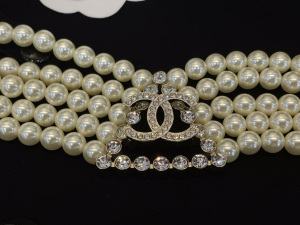 Chanel Crystals CC Pearls Necklaces