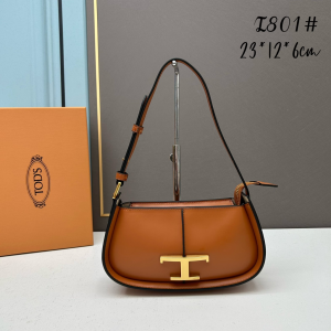 Tods T Timeless Shoulder Half Moon Bag Brown Leather Micro Tods T Timeless Shoulder Half Moon Bag Brown Leather Micro