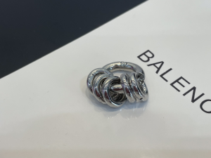 Balenciaga Force Skate Earrings Silver