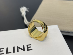 Celine Triomphe Chevaliere Gold Rings