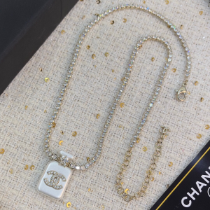 Chanel Bottle Diamond Pendant Necklaces