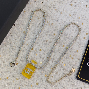 Chanel Bottle Diamond Pendant Necklaces
