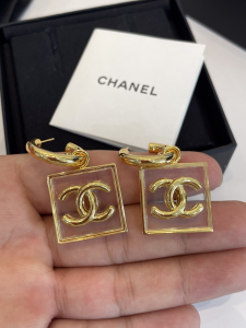 Chanel CC PVC Earrings