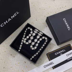 Chanel Crystal CC Diamond Earrings