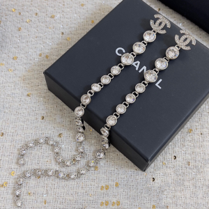 Chanel Crystal CC Diamond Earrings