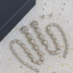 Chanel Crystal CC Diamond Earrings