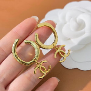 Chanel Gold CC Logo Earrings