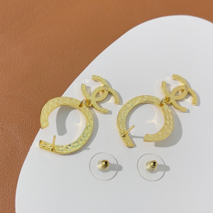 Chanel Gold CC Logo Earrings
