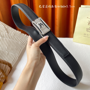 Burberry Leather Belt Black 35MM