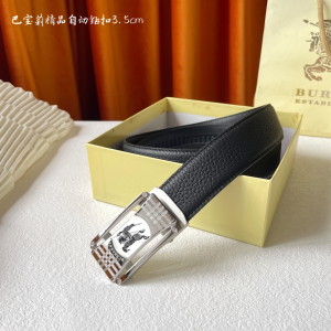 Burberry Leather Belt Black 35MM
