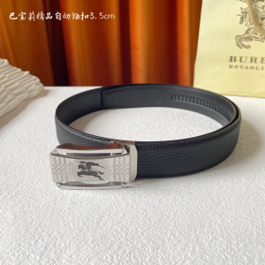 Burberry Leather Belt Black 35MM