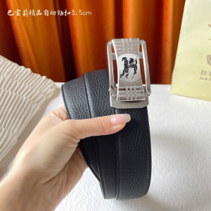 Burberry Leather Belt Black 35MM