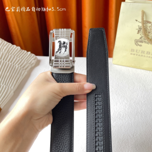 Burberry Leather Belt Black 35MM