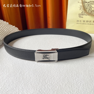 Burberry Leather Belt Black 35MM
