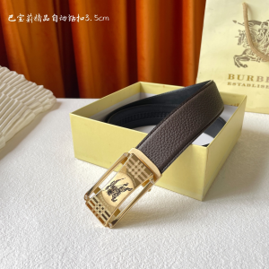 Burberry Leather Belt Brown 35MM