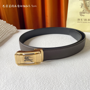 Burberry Leather Belt Brown 35MM