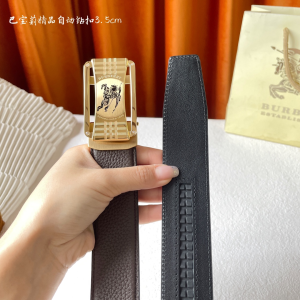 Burberry Leather Belt Brown 35MM