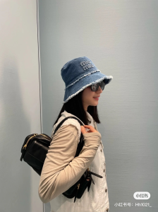 Miu Miu Denim Blue Bucket Hat