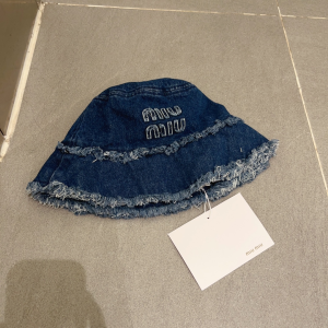 Miu Miu Denim Blue Bucket Hat