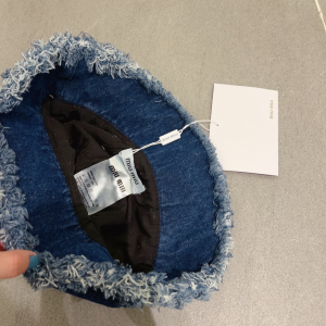 Miu Miu Denim Blue Bucket Hat
