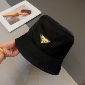 Prada Nylon Bucket Hat Black