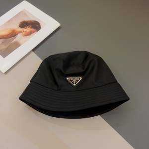 Prada Nylon Bucket Hat Black