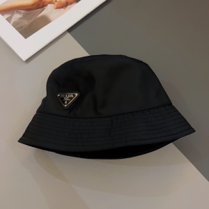 Prada Nylon Bucket Hat Black