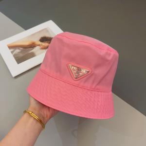 Prada Nylon Bucket Hat Pink
