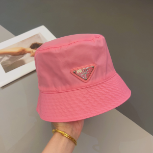 Prada Nylon Bucket Hat Pink