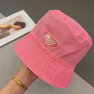 Prada Nylon Bucket Hat Pink