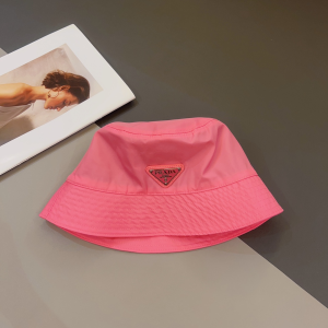 Prada Nylon Bucket Hat Pink