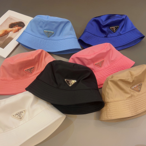 Prada Nylon Bucket Hat Pink