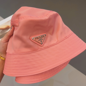 Prada Nylon Bucket Hat Pink