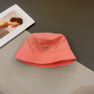 Prada Nylon Bucket Hat Pink