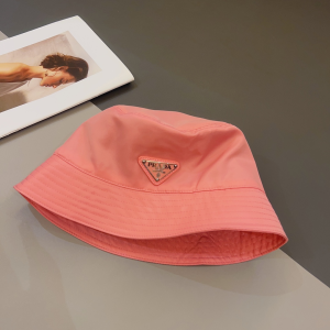 Prada Nylon Bucket Hat Pink