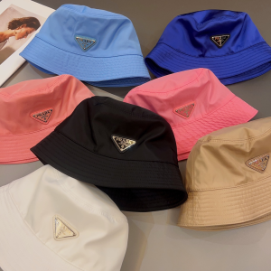 Prada Nylon Bucket Hat Pink