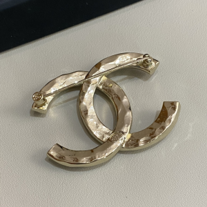 Chanel Crystal CC Logo Brooch