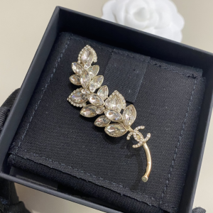 Chanel Crystal Wheat Brooch
