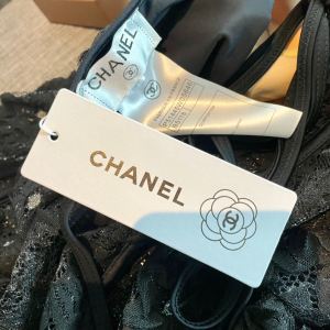 Chanel Black Lace Short Dress