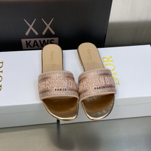 Dior Dway Flat Sandal Pink