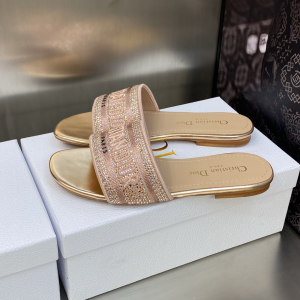 Dior Dway Flat Sandal Pink