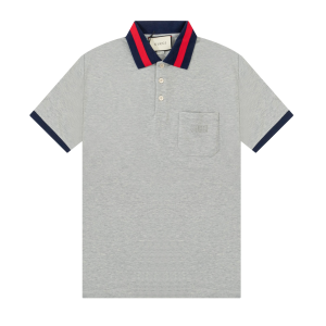 Gucci Polo Cotton T Shirt Gray