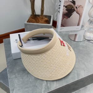 Burberry Raffia Visor Hat Beige