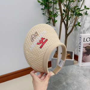 Burberry Raffia Visor Hat Beige