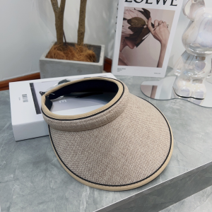 Chanel Fabric Visor Hat Gray