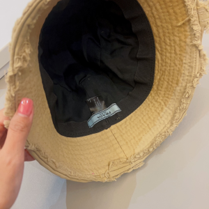 Prada Fabric Bucket Hat Beige