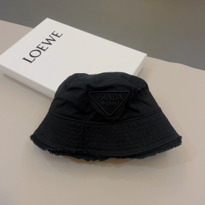 Prada Fabric Bucket Hat Black